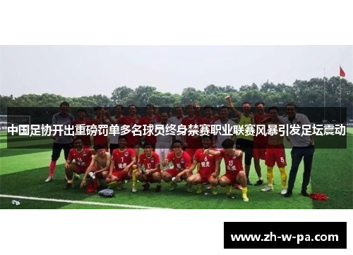 中国足协开出重磅罚单多名球员终身禁赛职业联赛风暴引发足坛震动